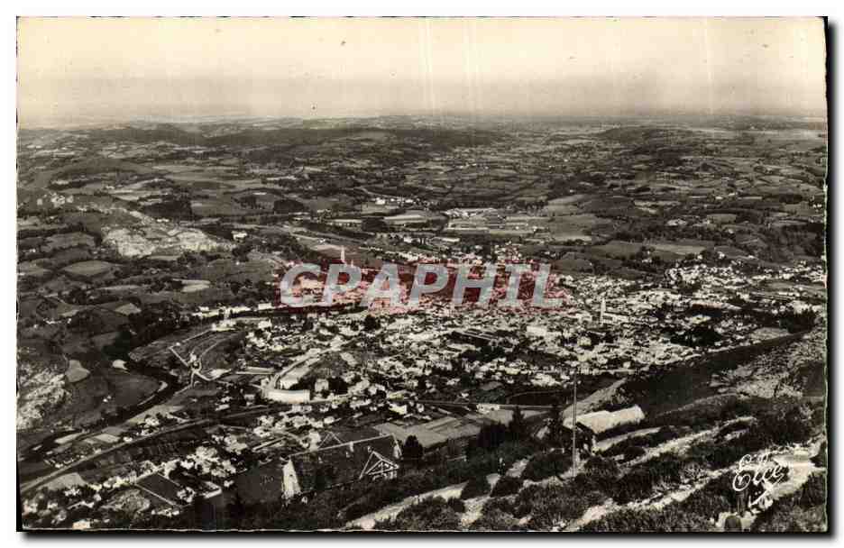 CPA Lourdes Vue Generale prise du Pic du Jer