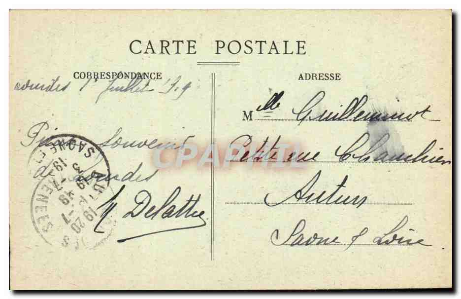 CPA Lourdes Saint Michel Le calvaire breton La basilique — Verso