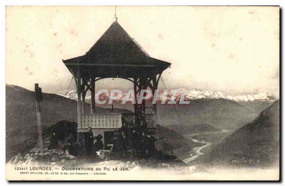 CPA Lourdes Observatoire Du Pic Le Jer