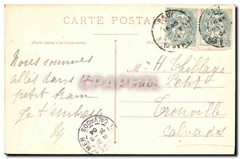 CPA Lourdes Funiculaire du Grand Jer Viaduc — Rückseite