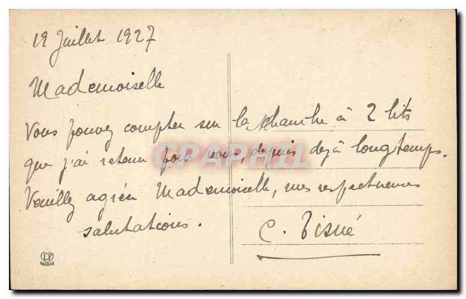 CPA Lourdes La Basilique et rampes — Verso