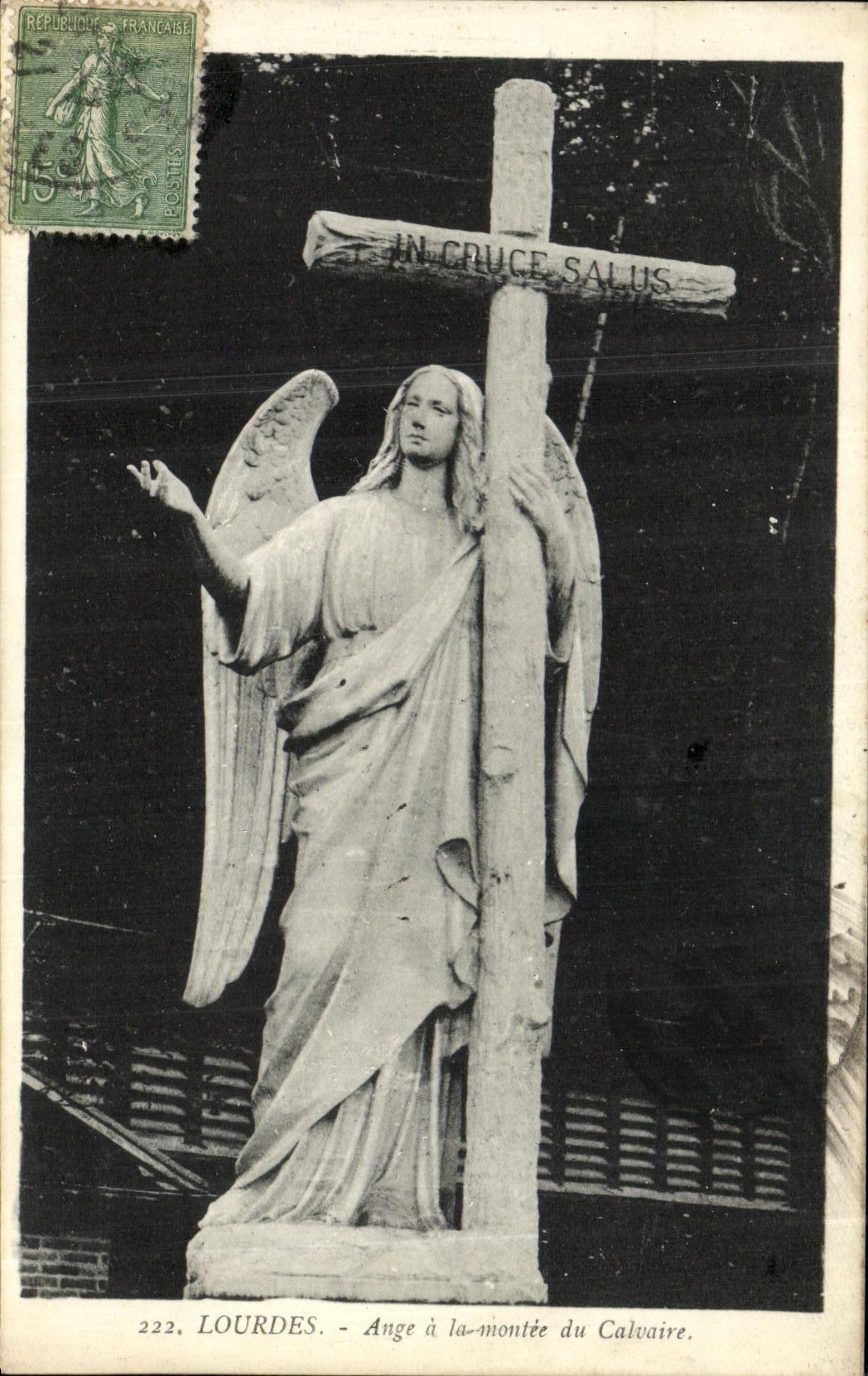Lourdes - Ange à la montée du Calvaire — Édition F. Viron, n° 222