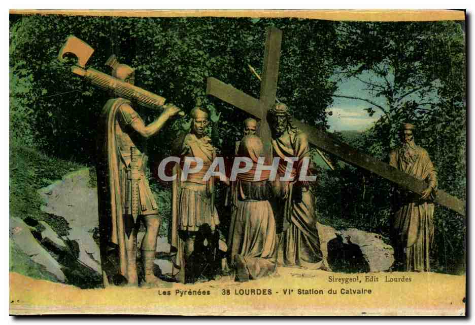 CPA Lourdes 6eme Station du Caivaire
