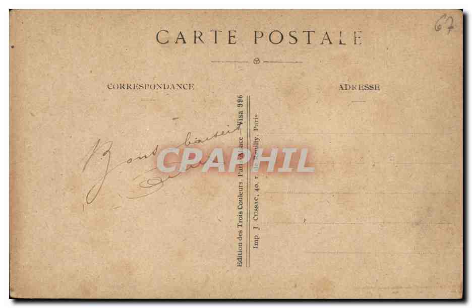 CPA Femme Alsace Lorraine — Rückseite
