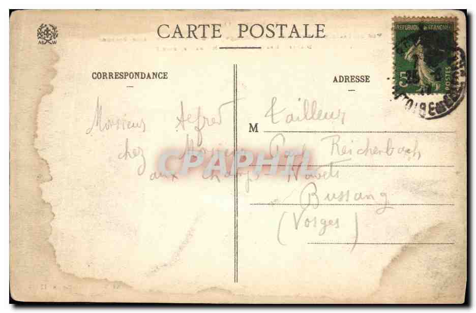Vue générale d'Altkirch (Haute-Alsace) — entre Mulhouse et Belfort — Hachette, édit. — Verso