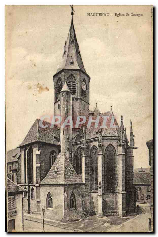 Haguenau - Église St-Georges — éditeur Alungé, n° de série non visible