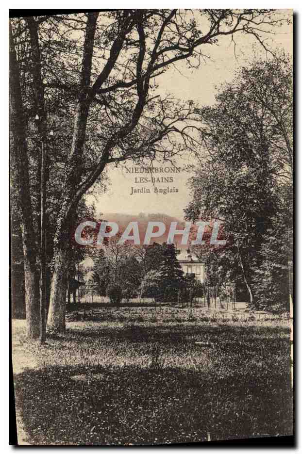 CPA Niederbronn les Bains Jardin anglais 