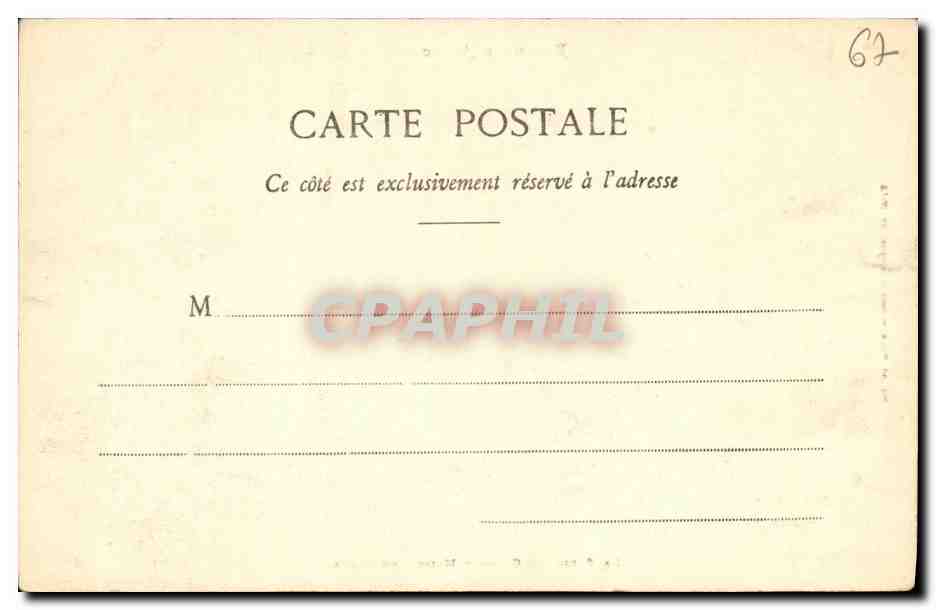 Ballon d'Alsace — Le Plein du Canon — Maison du Garde — Imp. Am. WOLCK, Strasbourg, n° 2512 — Verso