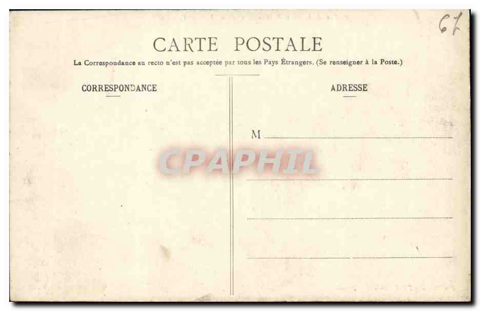 Rochers de la Route de Munster (à droite le Petit-Hohneck) — Phototypie Paul Testart, Epinal — Verso