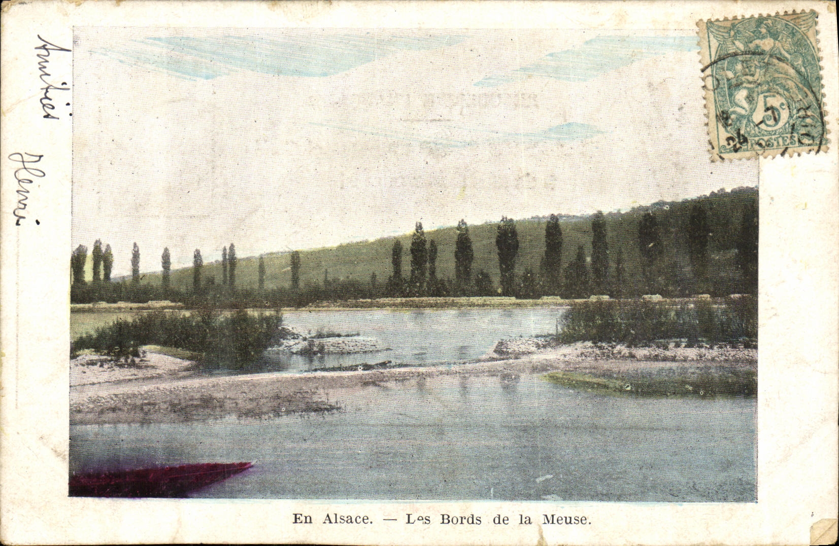 Die Ufer der Meuse — In Elsaß — Verleger nicht sichtbar