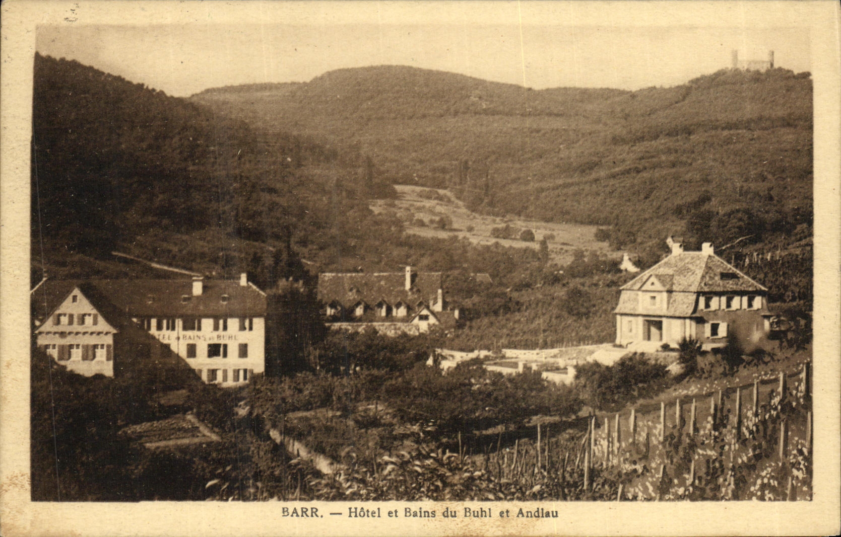 CPA Barr Hotel et Bains du Buhl et Andlau