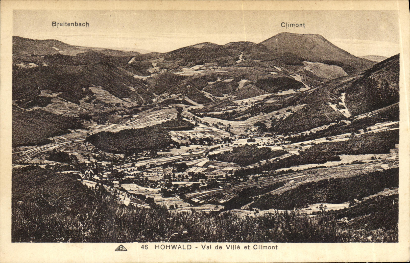 Hohwald - Val de Villé et Climont — vue panoramique — éditeur ARL n°46