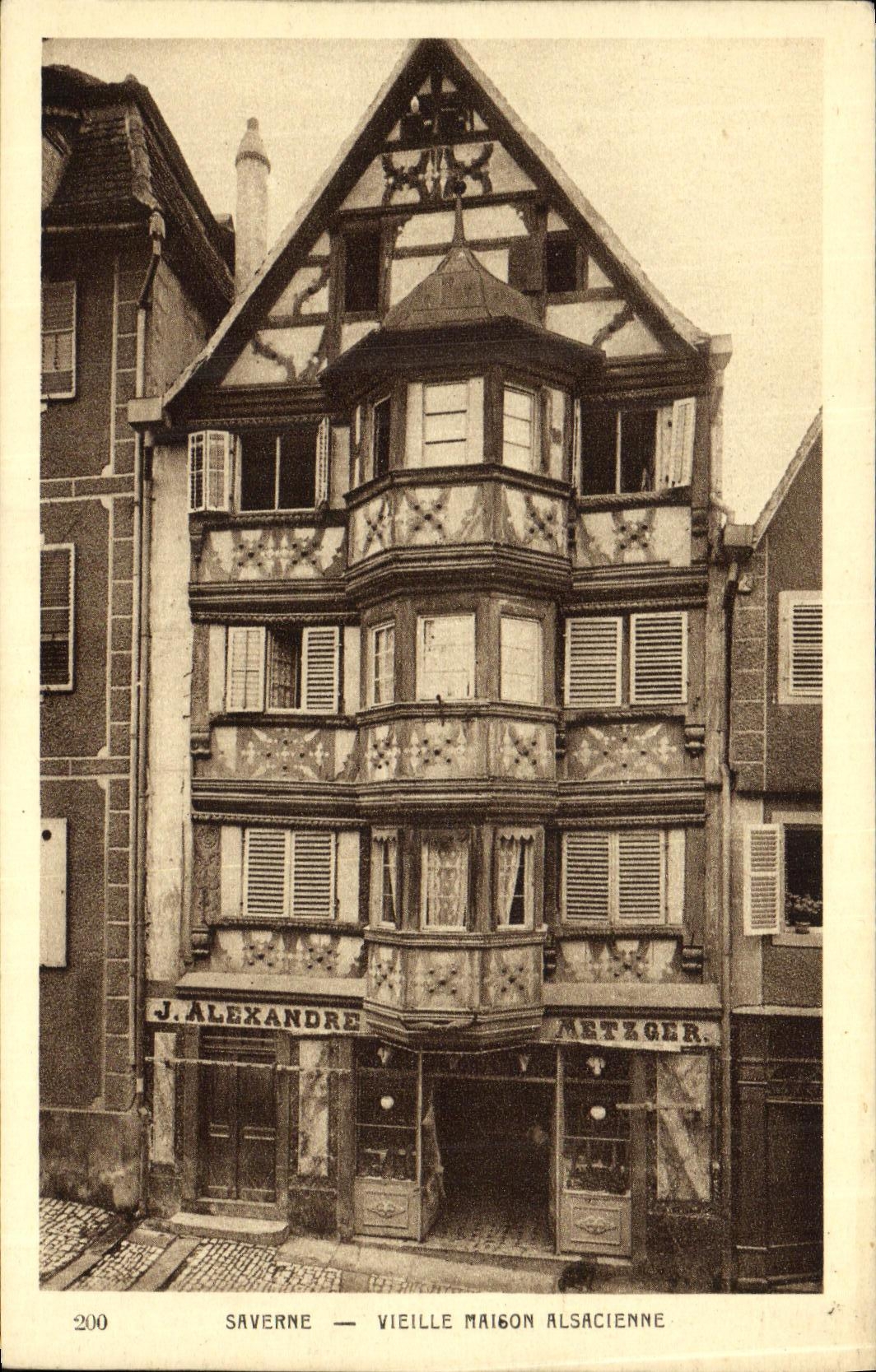 CPA Selestat Vieille Maigon Alsacienne