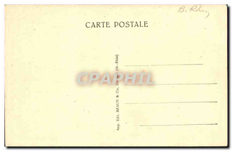 CPA Selestat Vieille Maigon Alsacienne — Rückseite