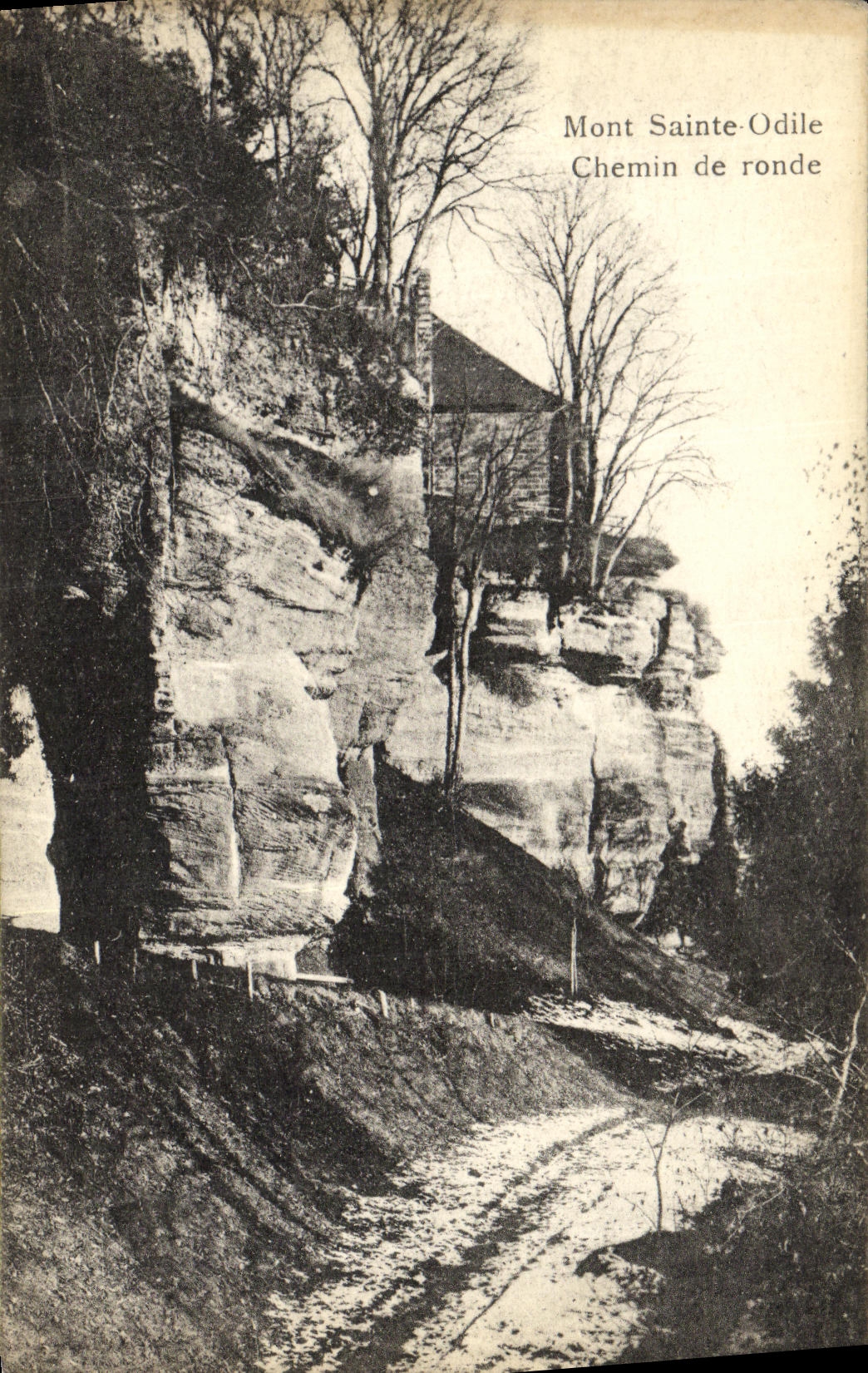 CPA Mont Sainte Odile Chemin de Ronde