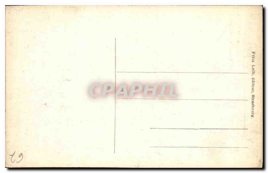 CPA Mont Sainte Odile Chemin de Ronde — Verso