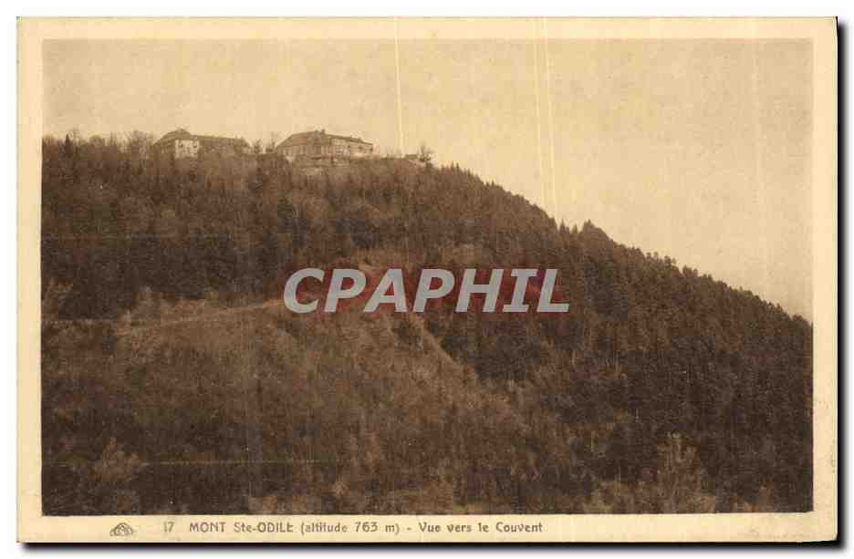 CPA Mont Sainte Odile Vue Vers le Couvent