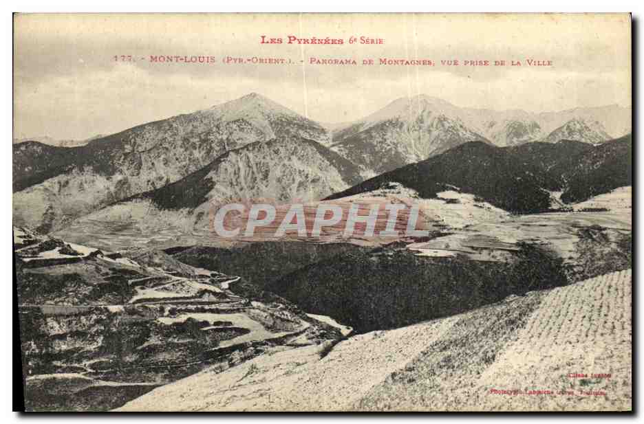CPA Mont Louis Panorama De Montagnes Vue Prise De La VIlle