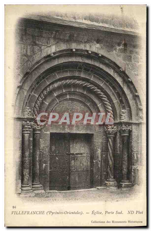 CPA Villefranche Eglise Port Sud
