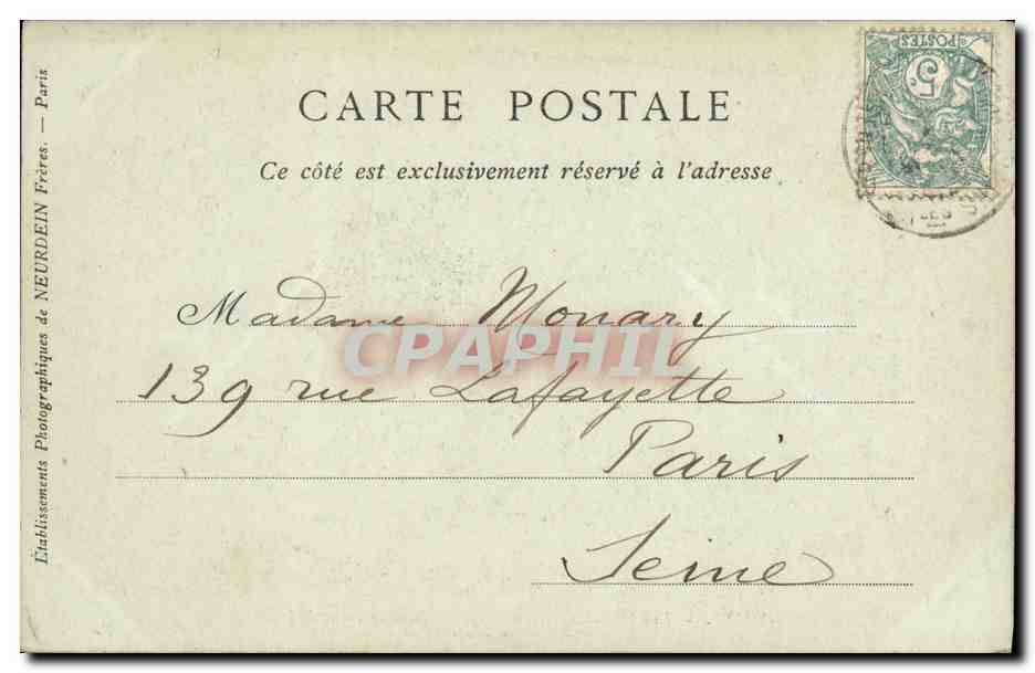 CPA Vernet Les Bains Vue Generale sur le Village le Sanatorium et le Parc — Rückseite