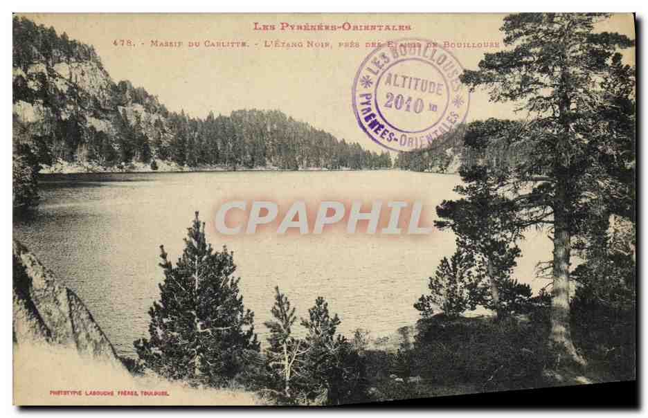 CPA Massif Du Carlitte L Etang noir pres des etangs de Bouillouse