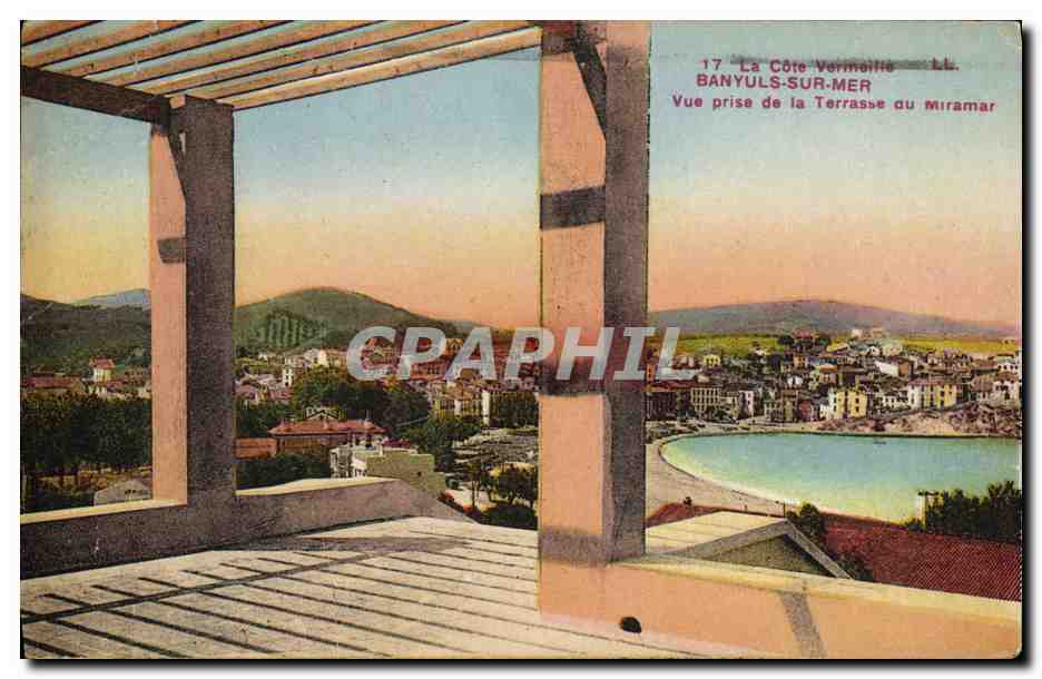 CPA Banyuls Sur Mer Vue Prise de la Terrasse au Miramar