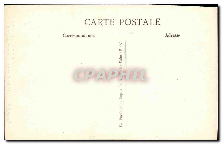 CPA Arles Sur Tech Vuye de la Tour de L Eglise a Travers les Colonnes du Cloitre — Rückseite