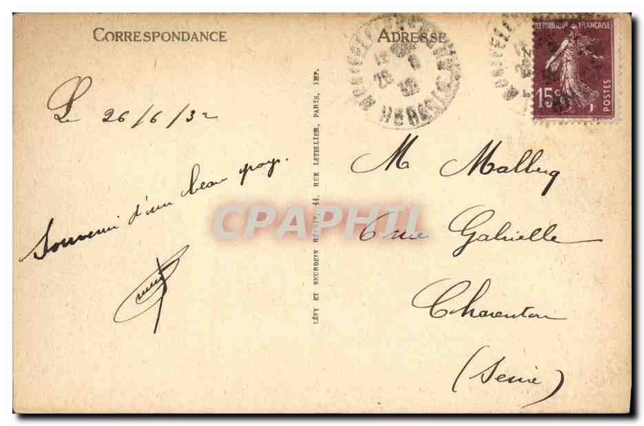 CPA Amelie les Bains Vue sur La Ville Et L Hopital Militaire — Rückseite