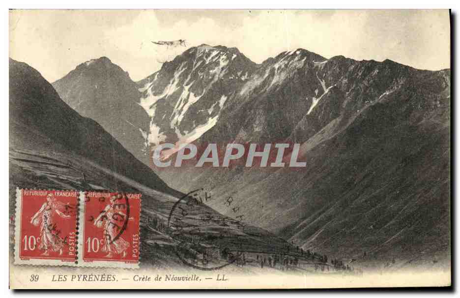 CPA Les Pyrenees Crete de Neouvielle