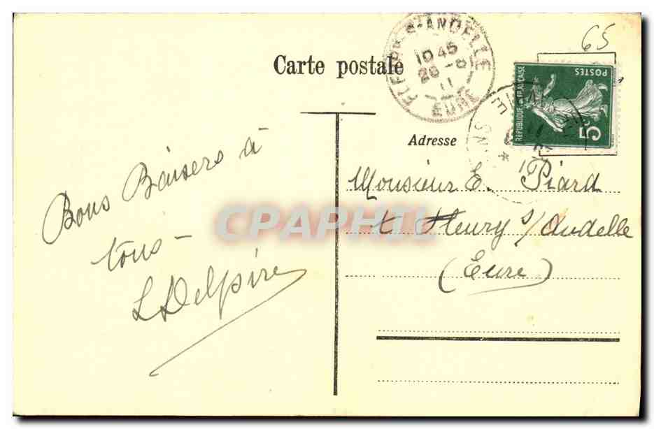 CPA Clarens Chateau du Chatelard les Apes de Savoie — Rückseite