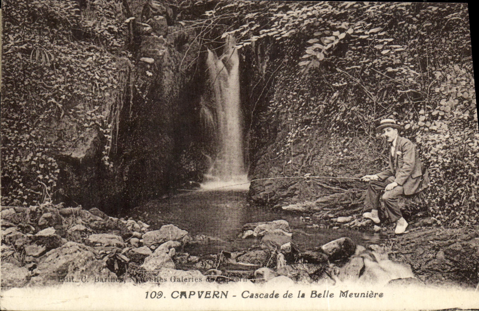 CPA Capvern Cascade de la Belle Meuniere