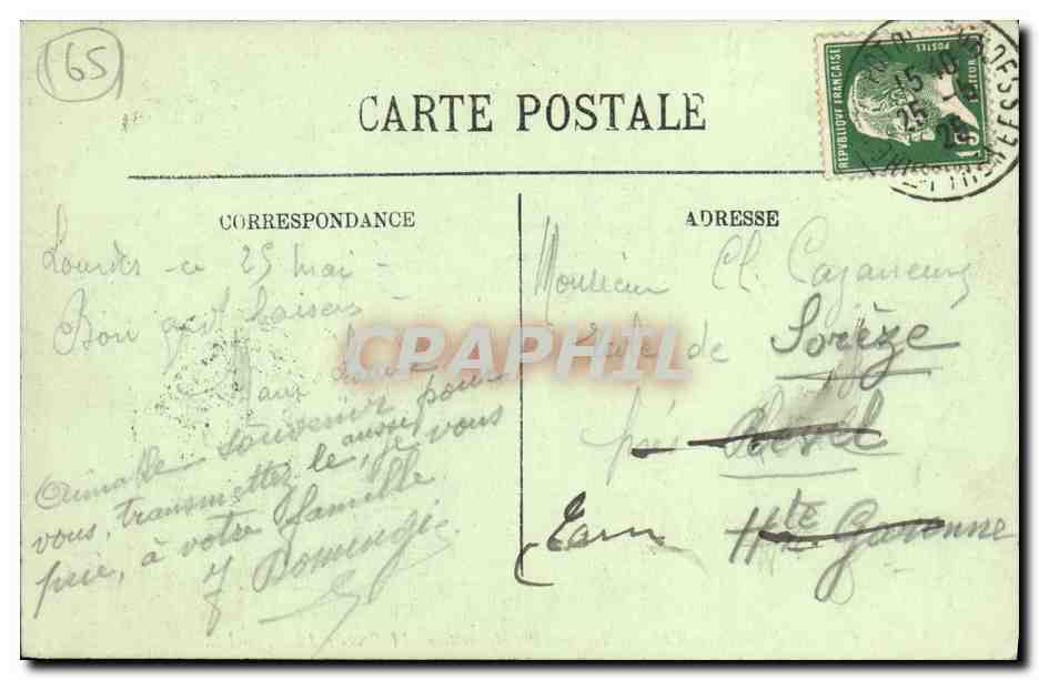 CPA La Vie Bernadette La Premiere Apparition 11 fevrier 1858 — Verso