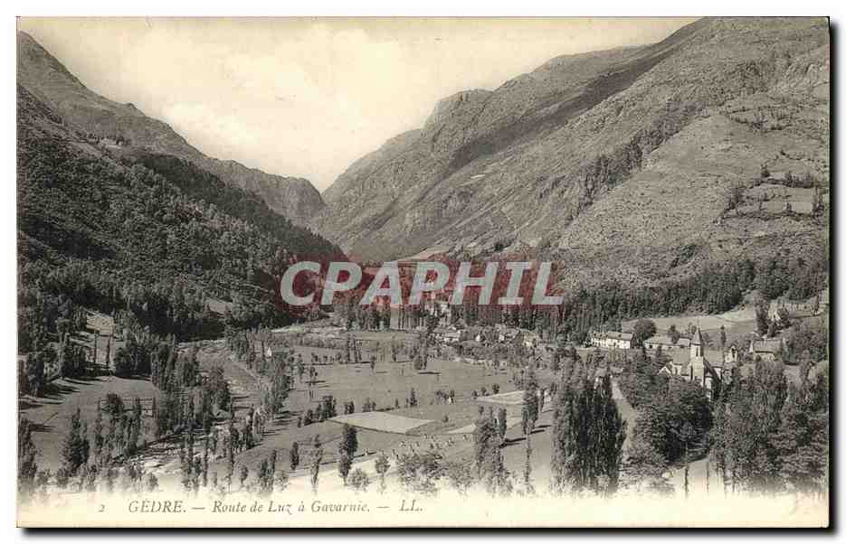 Gédre — Route de Luz à Gavarnie — LL.