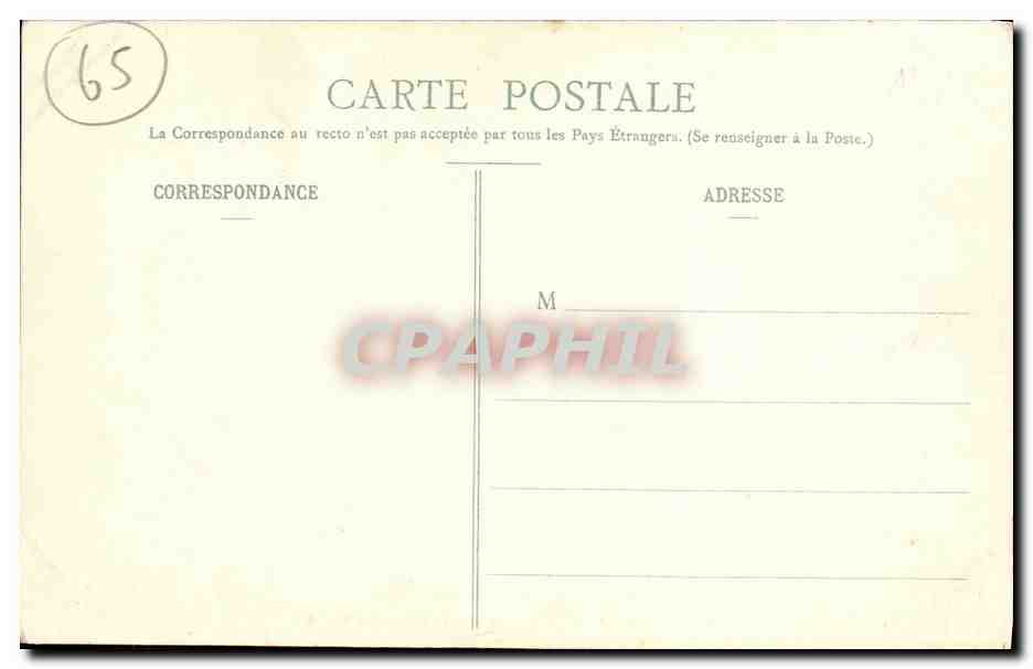 CPA Grotte de Lourdes St Pierre du Martrol Avril 1908 — Verso