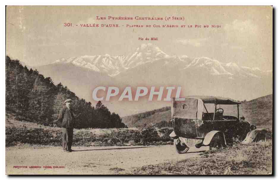 Vallée d'Aure - Plateau du Col d'Aspin et le Pic du Midi — Les Pyrénées Centrales (4e Série) n°301, éditeur Projetype Lannemezan