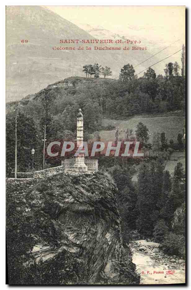 CPA t Sauveur Colonne de la Duchesse de Berri
