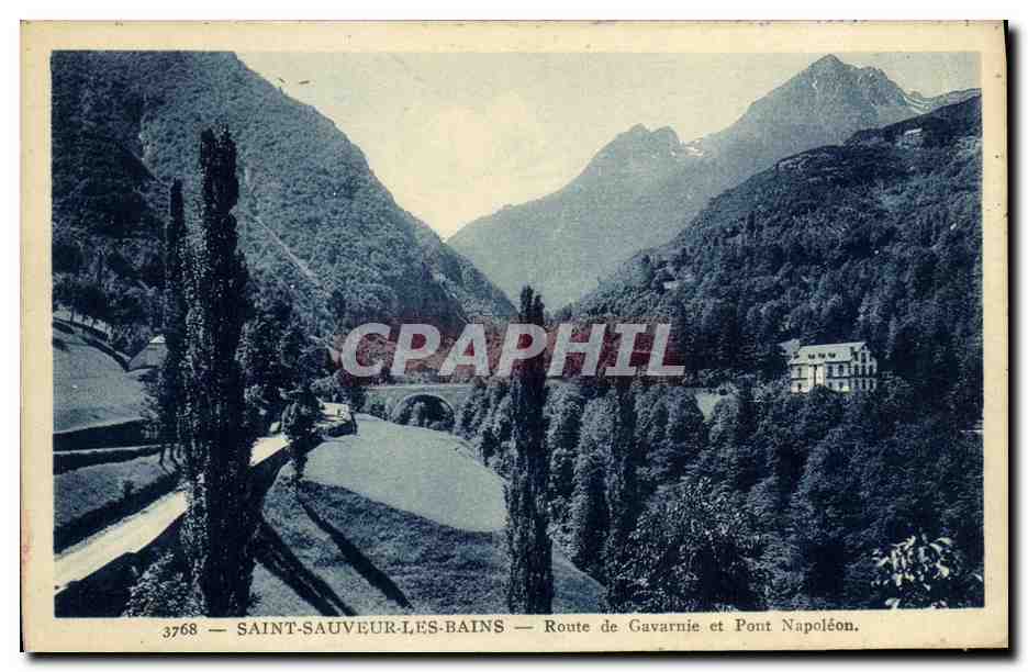 CPA St Sauveur Les Bains Rotte de Gavarnie et Pont Le Pont Napoleon