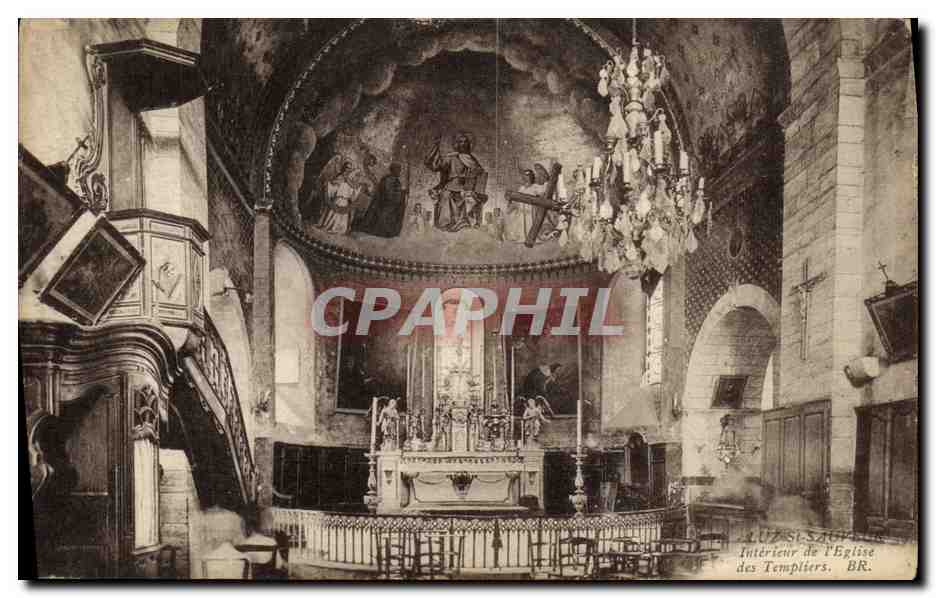 Intérieur de l'Église des Templiers — Bordeaux — Éditeur : Blot & Fils