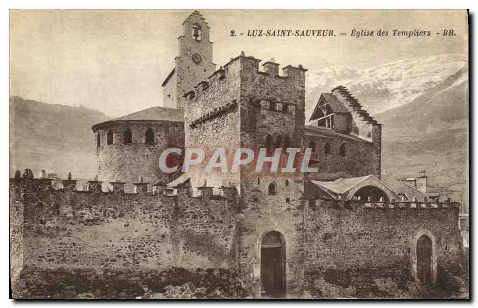 CPA Luz Saint Sauveur Eglise des Templiers