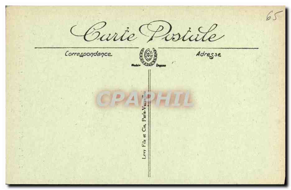 CPA Luz L Eglise des Templiers Le portail — Verso