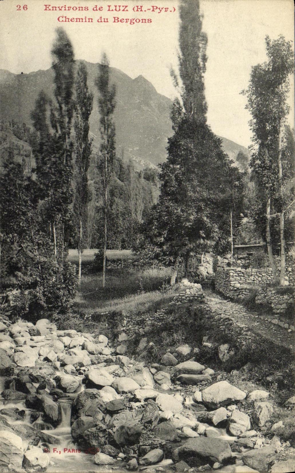 CPA Luz Chemin du Bergons