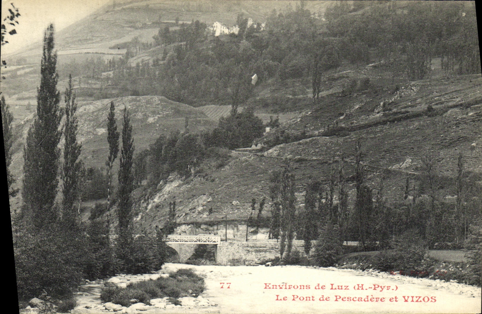 CPA Luz Environs de Luz Le Pont de Pescadere et Vizos