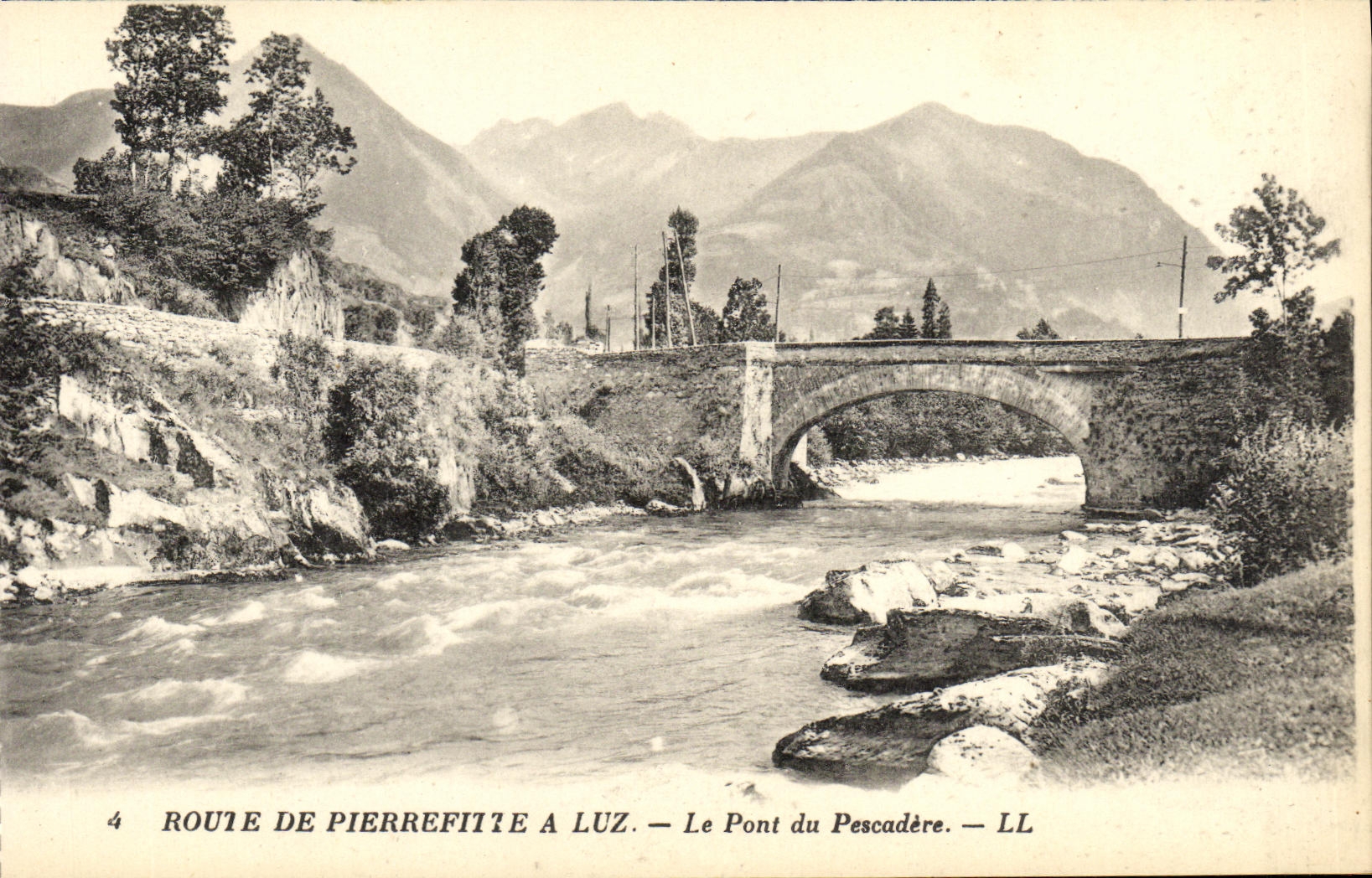 Route de Pierrefitte à Luz — Le Pont du Pescadère — LL