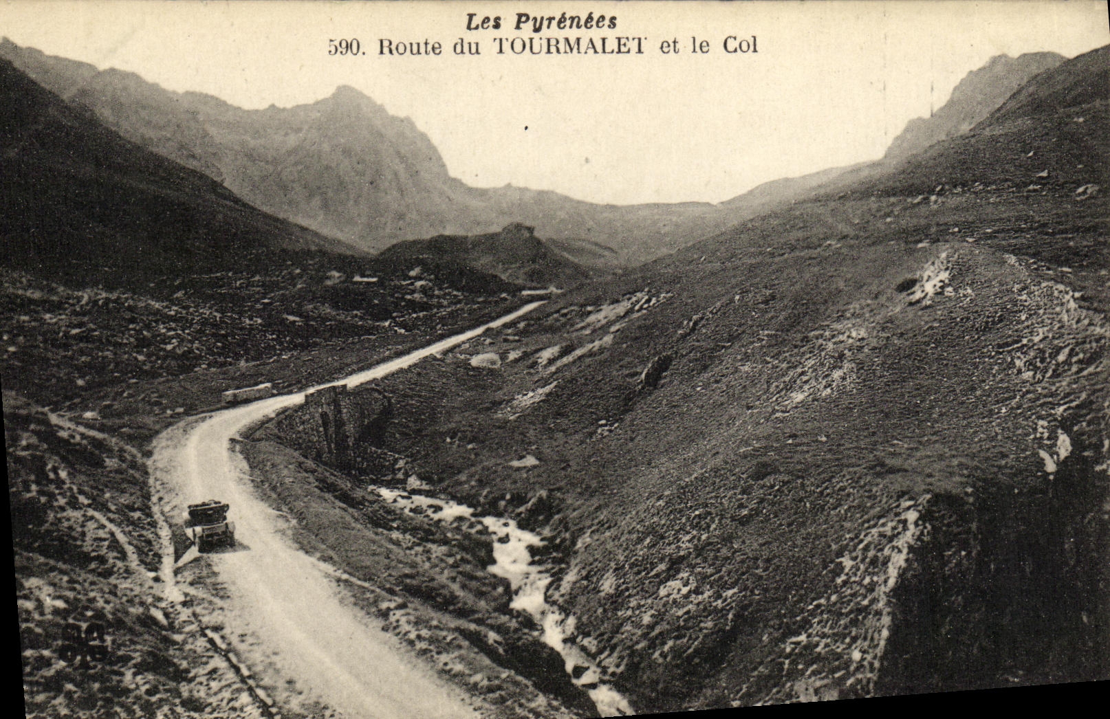 Les Pyrénées — Route du Tourmalet et le Col — Imprimé Illustré n°590