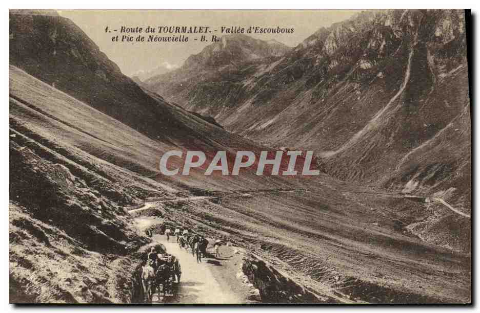 Route du Tourmalet - Vallée d'Escoubous et Pic de Néouvielle - Bloc frères, éditeurs, Loudeaux