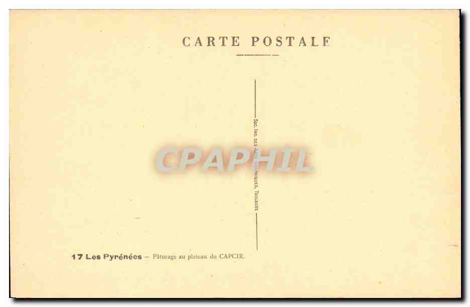Mont-Louis. Plateau de Capcir — ARGRA — Verso