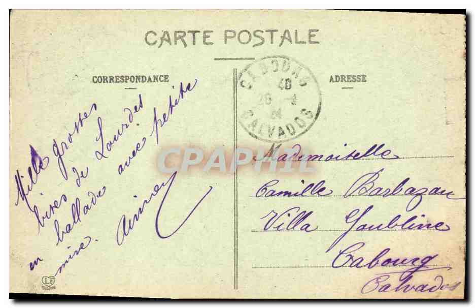 CPA Vallee Argeles Argeles Gazost et le fond de l a vallee d Azun — Rückseite