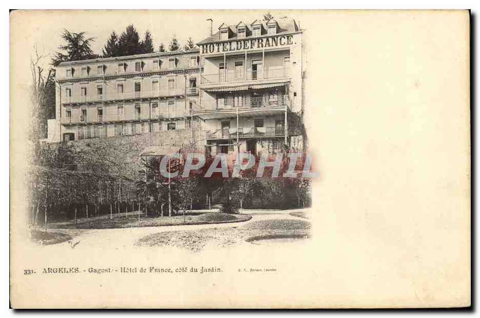 Gagost - Hôtel de France, côté du jardin — S.R. Béreau, Louvres, n°331