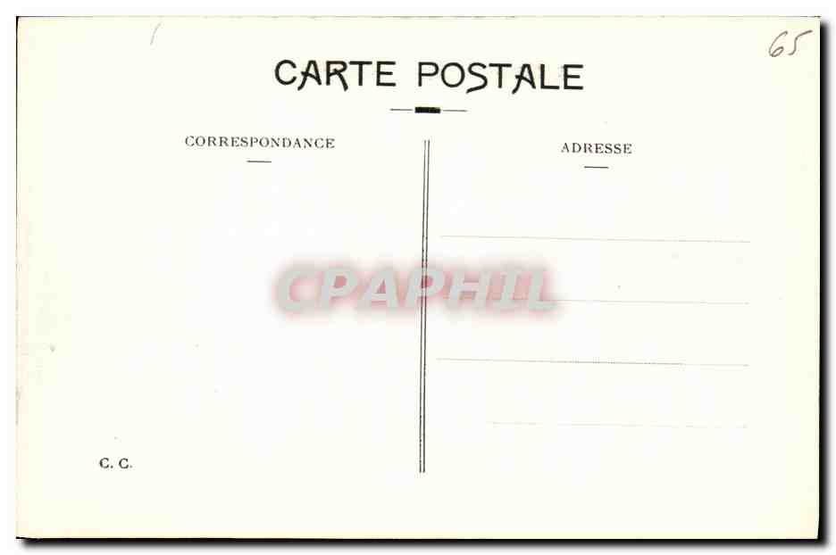 CPA Gavarnie Pic Rouge de Pailla Face Ouest vu d Alans — Verso