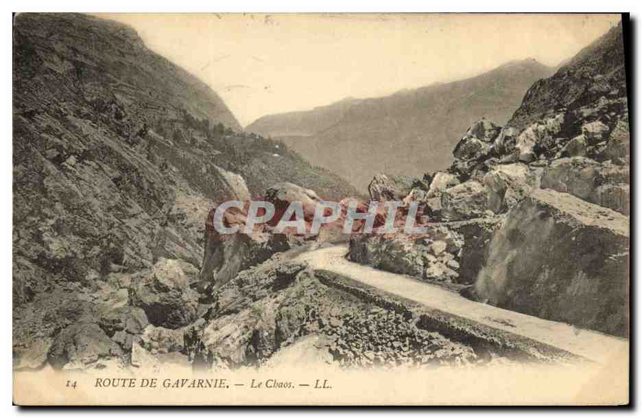 CPA Gavarnie Route De Le Chaos
